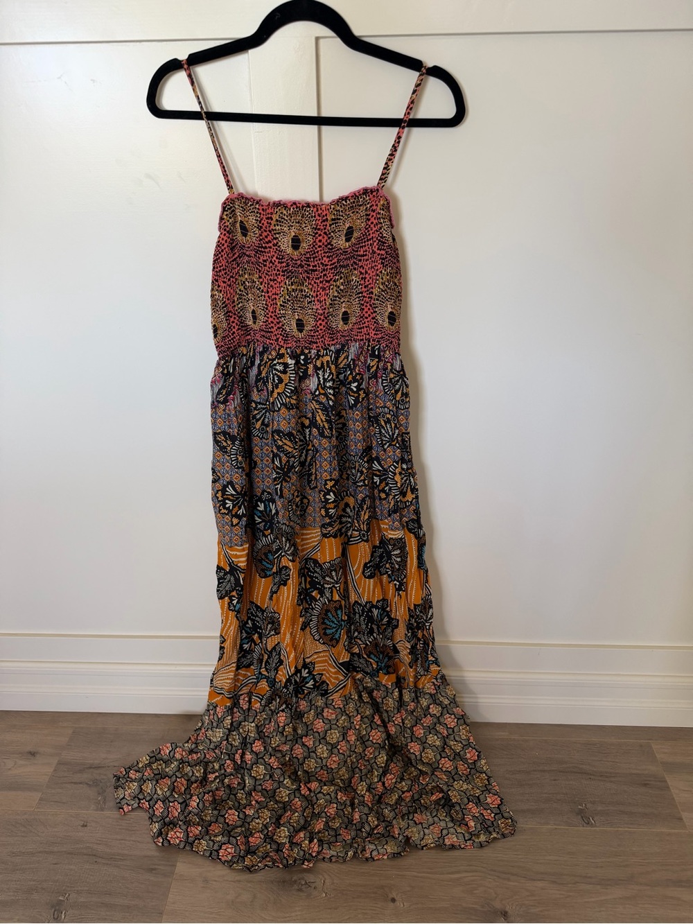 Anthropologie Jamila Floral Tiered Maxi Dress